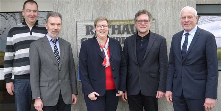 V.l. Jürgen Funke, Christoph Koenen, Petra Kalkbrenner, Ulrich Timmer und Johannes Frizen. Gemeinde Swisttal