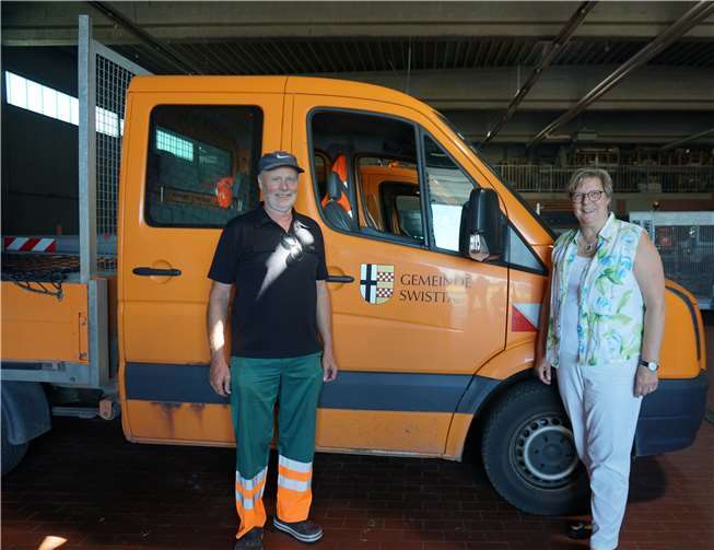V.l.: Karl-Heinz Zimmermann und Petra Kalkbrenner.Foto: Gemeinde Swisttal