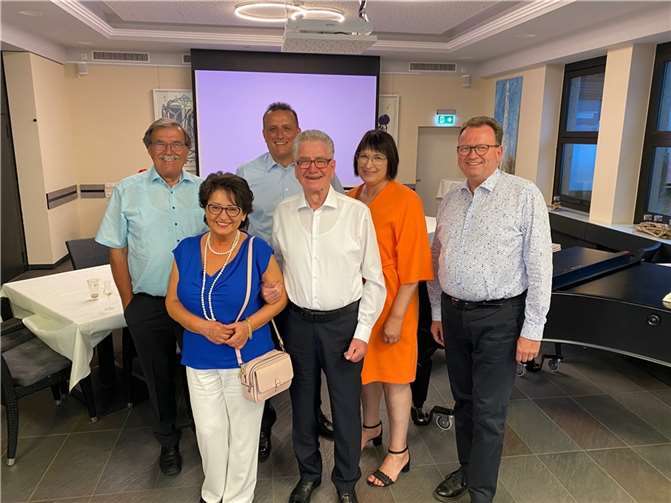 V.l.: Klaus Bell, Barbara Unger, Peter Wilkes, Bodo Unger, Anette Moesta (MdL), Georg Moesta. Foto: privat