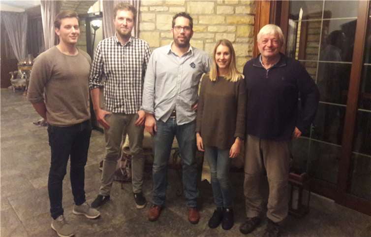 V.l.: Lukas Schmalebach, Johannes Zerres, Jochen Fischer, Kira Hörter, Bernd Hörter.Foto: privat