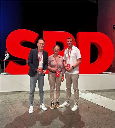 V.l.: Marc Ruland, Karin Küsel und Benjamin Kastner. Foto: Fenja Meinecke