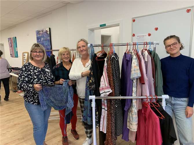 V.l.: Marion Surrey, Anita Kelch, Tanja König und Lina Bechtoldt.  Foto: Marion Surrey