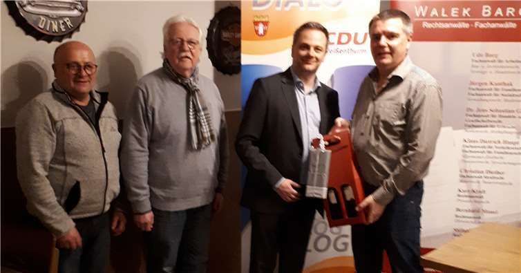 (V.l.:) Martin Meyen, Gerd Heim, Christian Diether und Werner Schumacher. Foto: privat