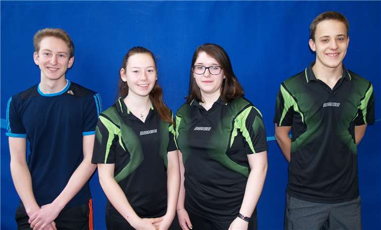 V.l., Maximilian Elbe, Marisa Schürer, Mara Schabo, Jonas Spehr.