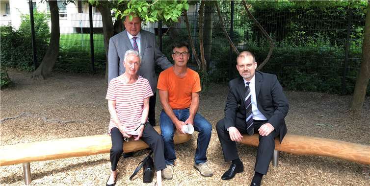 V.l.: Monika Artz, Leo Biewer, Benno Nußbaum und Marius F. Jakob. Privat