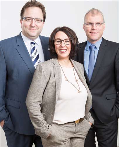 V.l.: Oliver Baron, Silke Josten-Schneider, Oliver Krauß.Foto: CDU Rheinbach