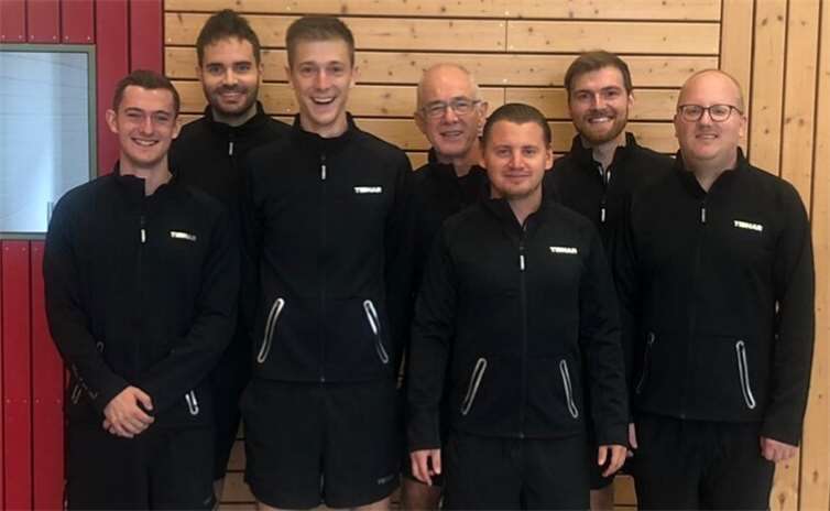 (V.l.): Paul Koschay, Markus Mandry, Florian Ströher, Markus Ströher, Steven Brixius, Janus Horn und Markus Geschwind (es fehlt: Sebastian Ströher).Foto: privat