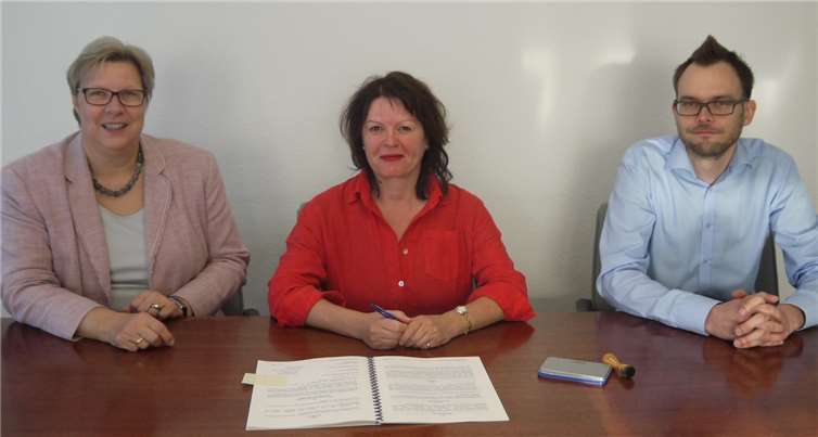 V.l. Petra Kalkbrenner, Anneliese Massow und Dirk Braun.Privat