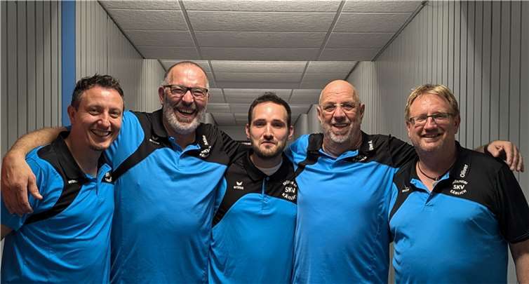 V.l.: R.Przybylla, M. Krumscheid, S. Dombrowski, U.Adams und O. Becker. Es fehlen J. Grundmann und V. Dombrowski. Foto: privat