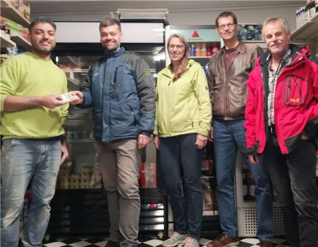 V.l.: Raschid Allouch, Daniel Südhof, Carmen Marienfeld, Dr. Peter Marienfeld, Norbert Gierenz.Foto: privat