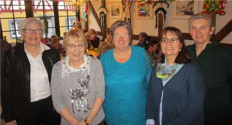 V.l.: Renate Weber, Monika Tempel, Evelyne Bauer, Petra Seifer-Müller und Annemarie Radermacher.privat
