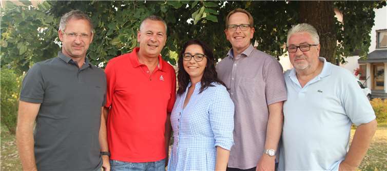 (V.l.) Roland Hardt, Andreas Haas, Susanne Hardt, Udo Rössig und Franz Homscheid.privat