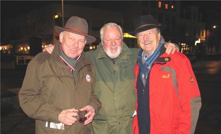 (V.l.:) Rolf Papen, Franz Breitenbach, Heinz Günter Heck.  privat