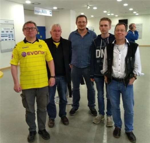 (V.l.:) Rüdiger Seger, Hans Lotzien, Pawel Grabowski, Niklas Schulte-Geers, Tomas Stenzel.Foto: privat