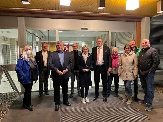 V.l.: Ruth Zimmermann, Thomas Werner, Michael Mahlert, Detlef Nonnen, Ellen Demuth, Helmut Muthers, Dr. Hanna Kohl, Elfi Gemein, Wolfgang Gemein, Achim Nonnen.  Foto: privat