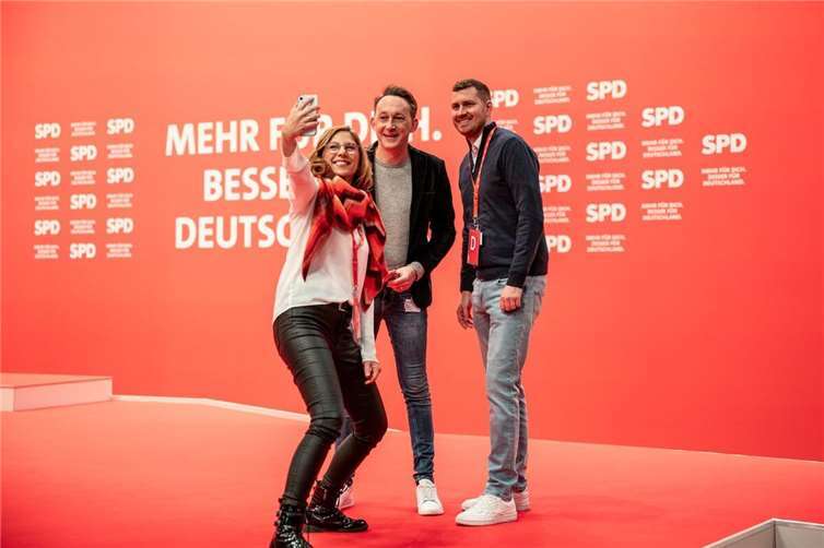 V.l.: Sabine Bätzing-Lichtenthäler, Marc Ruland und Benjamin Kastner. Foto: SPD-Landesverband RLP, Daniel Reissmann