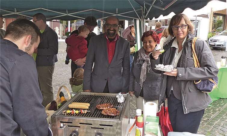 (V.l.) Sascha Fijuck (OV Vallendar), Katharina Raue (MdL, Sprecherin OV Vallendar), Josef Winkler (MdB und Direktkandidat), Anna Neuhof (MdL), Sprecherin für Tierschutz und ländliche Räume.  Privat
