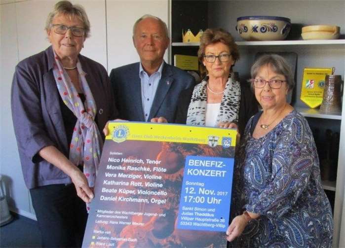 V.l.: Schatzmeister Heike Großgebauer, Präsident Gerhard Bigalke, Bürgermeisterin Renate Offergeld, Beauftragte PR und Fundraising Gudrun Mieth-Leichsenring. Privat