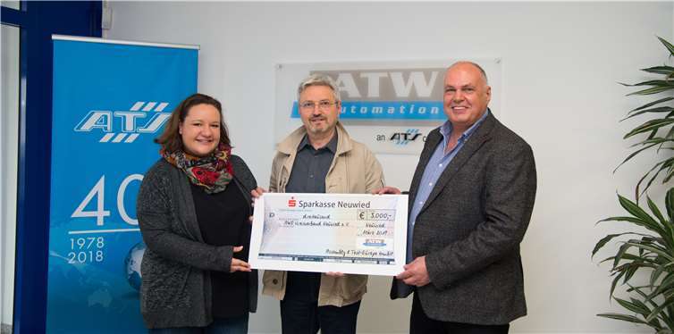 (V.l.:) Seline Wendel (ATW), Rainer Litz (AWO) und Achim Ströder (ATW). Foto: privat