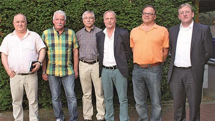 (V.l.) Senel Günal, Helmut Schulten, Wolfgang Korte, Horst Reichling, Rainer Schwäbig, Hermann Frings.  Privat