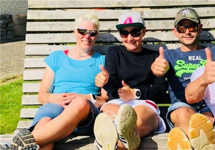 V.l.: Susi Dany, Barbara Grell und Michael Krämer freuen sich über ihre tollen Leistungen.privat