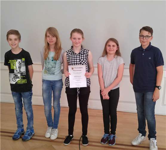 (V.l.) Tim Schäfer, Gesa Bartling, Annika Buchhold, Leni Lechner und Samuel Hörsch.