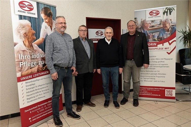 V.l.: Uwe Szymanski, Norbert Ulrich, Jürgen de Temple, Guido Nisius.  Foto: Werner Dreschers