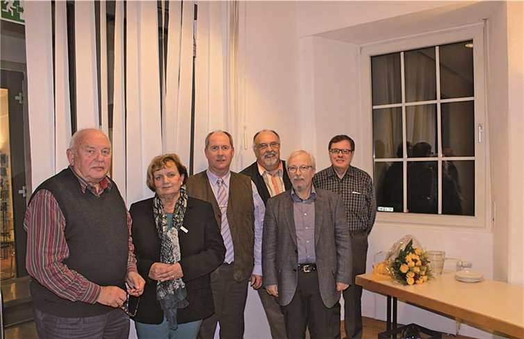 (V.l.) Willi Obermann, Regine Weber, Volker Ino Lehmann, Heinz-Ferdy Bergerhausen, Franz-Robert Herbst, Hans Hissen.  Privat