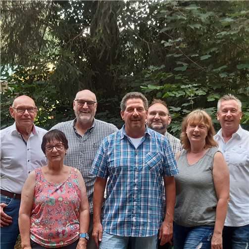 V.l.: Wofgang Klein, Ingelore Runkel, Heinrich Malcher, Stefan Memminger, Holger Klein, Kirsten Hardt, Andreas Haas.  Foto: privat