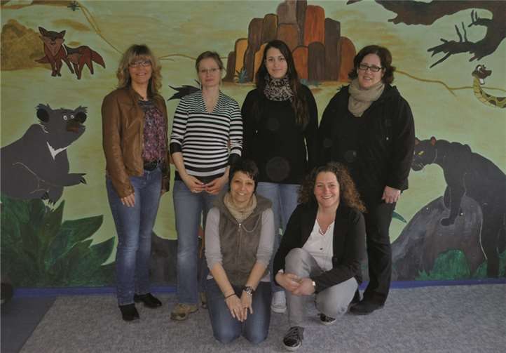 V.l. oben: Dagmar Retzmann, Sabine Schmitt, Sarah Besseler, Nathalie Zimmer. V.l. unten: Claudia Römer , Daniela Wolf.privat