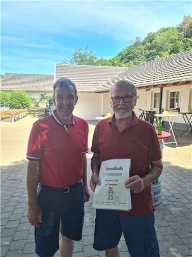 V.li. 1. Vorsitzender Rainer Koch und Ehrenvorsitzender Rudi Tschöpe. Foto: privat