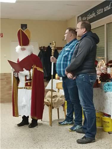 Besinnliche Weihnachtsfeier V.li. Achim Berens, Jörg Dietrich und Björn Britz. Foto: privat