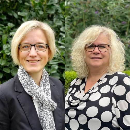 V.li. Angela Schmidt und Raphaela Gehm. Quelle: FWG Andernach