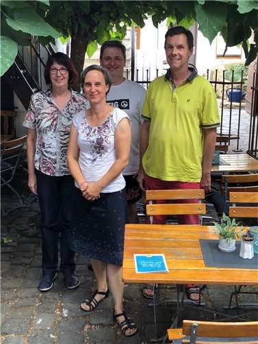 V.li. Birgit Baunach, Stärkenberaterin Ruth Hellmann, Oliver Hartmann und Ralf Arnold. Foto: privat