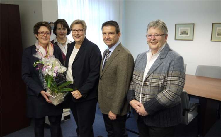 V.li. Brigitte Donie, Gertrud Klein, Petra Kalkbrenner, Manfred Lütz und Brigitte Haselwanter.privat