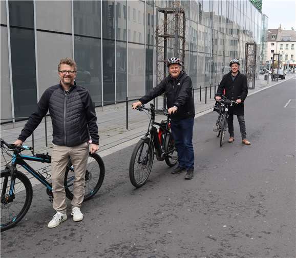 V.li. Carl Bernhard von Heusinger, Dr. Ulrich Kleemann und Gregor Max Höblich.Quelle: Bündnis 90/Die Grünen Koblenz