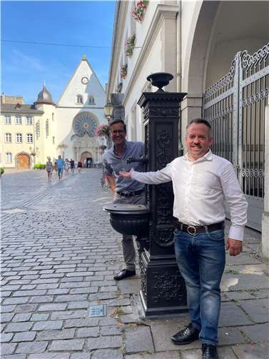 V.li. Christian Altmaier und Stephan Wefelscheid. Quelle: Freie Wähler Koblenz