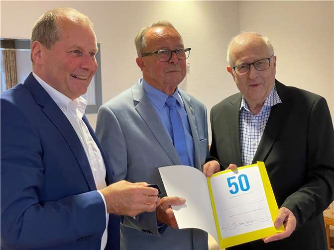 V.li. Christoph Schöll, Rudolf Schwerin und Rainer Brüderle. Foto: Ute Siry