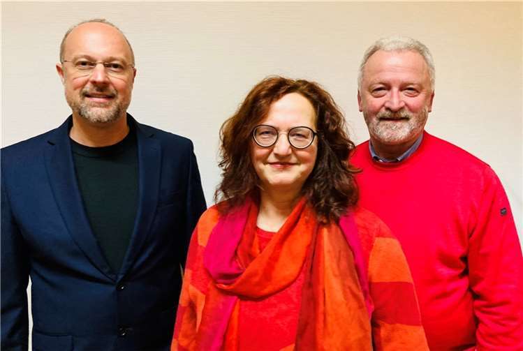 V.li. Dr. Andreas Rath, Elisabeth Dietz-Bläsner, und Uwe Schmidt.  Foto: privat