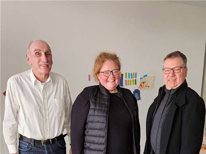 V.li. Dr. Manfred Bretz, Natalja Kronenerg und Winfried Erbar. Foto: privat