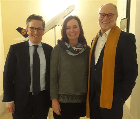 V.li. Dr. Thorsten Rudolph - kulturpolitischer Sprecher der SPD-Fraktion, Ratsmitglied Ute Wierschem - Kulturausschussmitglied und Ratsmitglied Fritz Naumann - Kulturausschussmitglied.Quelle: SPD-Stadtratsfraktion