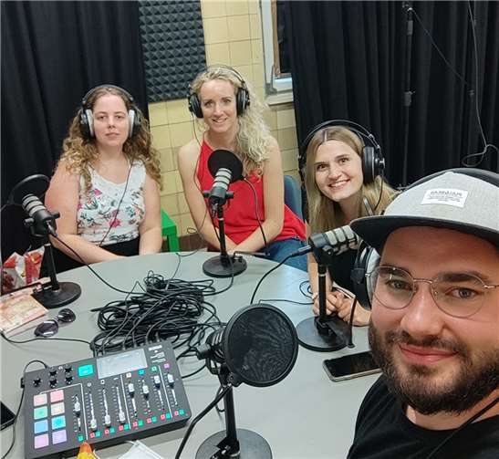 V.li. Eileen Metzger, Laura Martín Martorell, Kim Theisen und Christopher Bündgen.Foto: privat