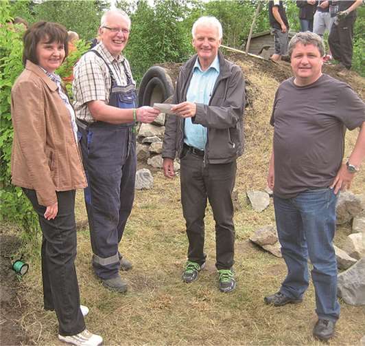 V.li. Evi Schüngel, Peter Bell, Jochen Seifert, Thomas Caspers. privat