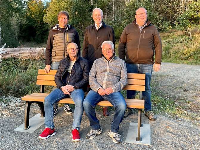 V.li. Florian Krämer, Elmar Franzen, Marco Labonte, vorne Johannes Buschwa und Siegfried Mengel. Foto: privat
