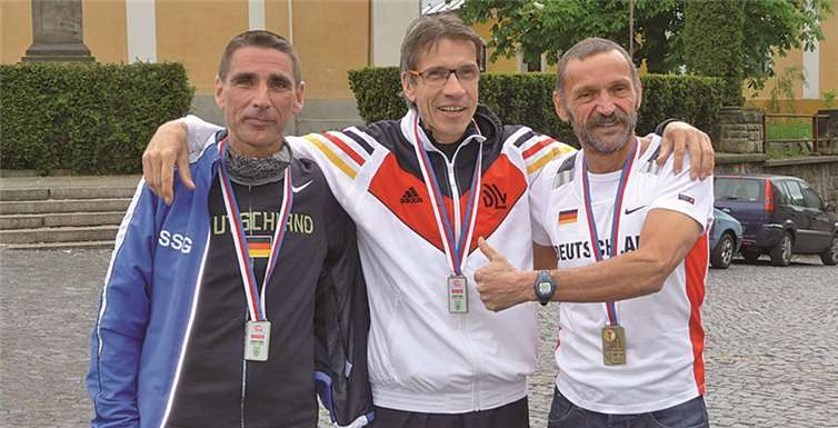 V.li. Frank Apfelbaum, Thomas Ruminski und Frank Löschner privat