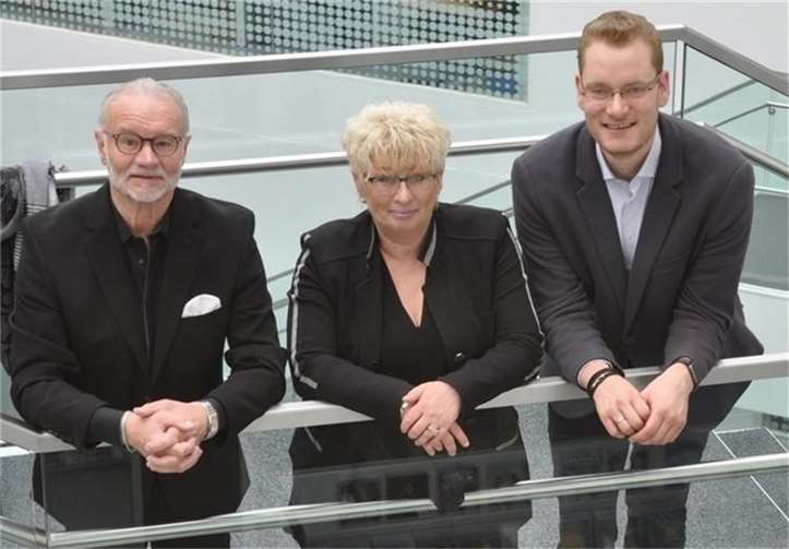 V.li. Fritz Naumann, Marion Lipinski-Naumann und Denny Blank.Quelle: SPD-Stadtratsfraktion