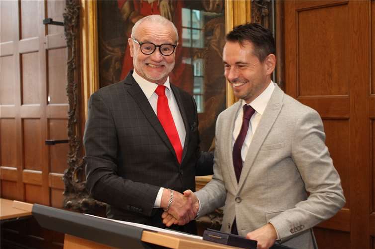 V.li. Fritz Naumann und David Langner. Quelle: Stadt Koblenz