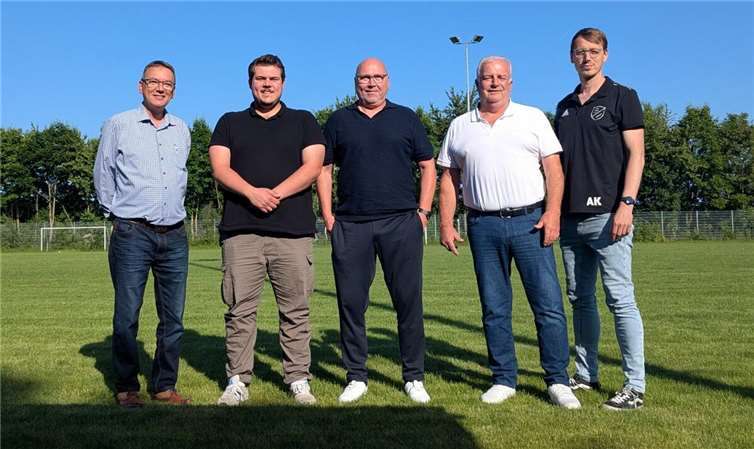 V.li. Georg Schüller, Lukas Beinfohr, Uwe Deckenbrock, Rainer Göbel und Andreas Krupp. Foto: SG Vinxtbachtal-Brohl