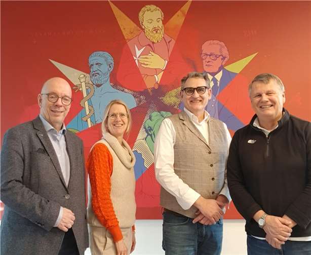 V.li. Gordon Gniewosz, Ulrike Bourry, Bernd Wenig und Dr. Ulrich Kleemann. Quelle: Bündnis 90/Die Grünen Koblenz