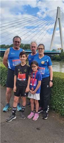 V.li. Harald Kohlhaas, Ahmad Teiru, Thomas Wald, Junat Teiru und Heike Kohlhaas. Quelle: SV Urmitz